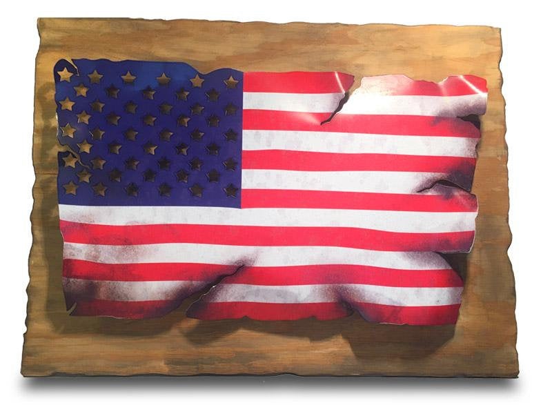 4Personalize's tweet photo. Excited to share the latest addition to my #etsy shop: War-Torn Metal Flag https://t.co/VennNH7If0 #personalize4ustore https://t.co/A30Lfq9vhS