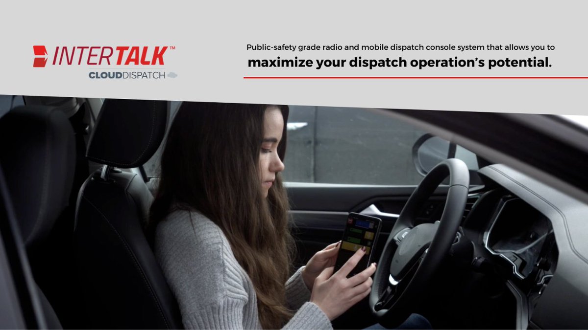 InterTalk's tweet image. The cloud is here to stay, and we are focused on providing the BEST solution for your flexible dispatch needs. Let’s see which system is best for your agency! Get in touch here: intertalksystems.com/contact/
#clouddispatch #cloudtechnology #dispatchsoftware #criticalcommunications
