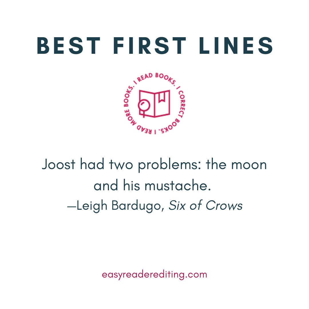 LyndaDietz4's tweet image. What better reason to read this book than to find out what comes after this first line? #BestFirstLines #EasyReaderEditing #SixofCrows #writingcommunity #goodbooks #YAbook #YA