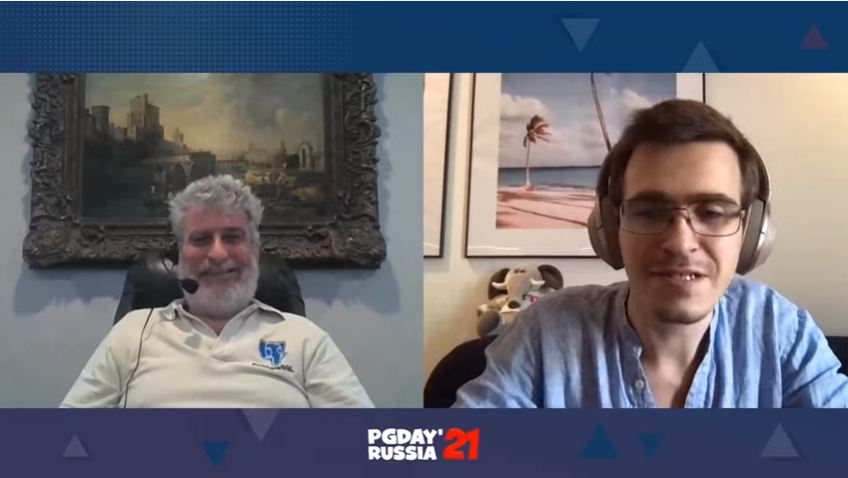 PGDayRussia's tweet photo. We welcome Bruce Momjian! #PGDayRussia #PostgreSQL https://t.co/NhFYPYeQKA