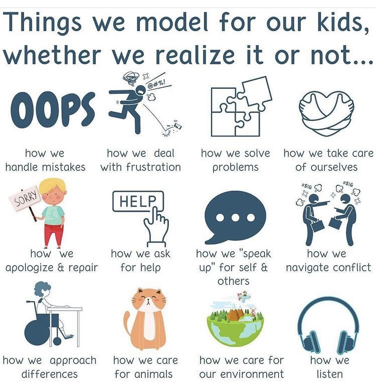 Reminder to all: kids are always watching.