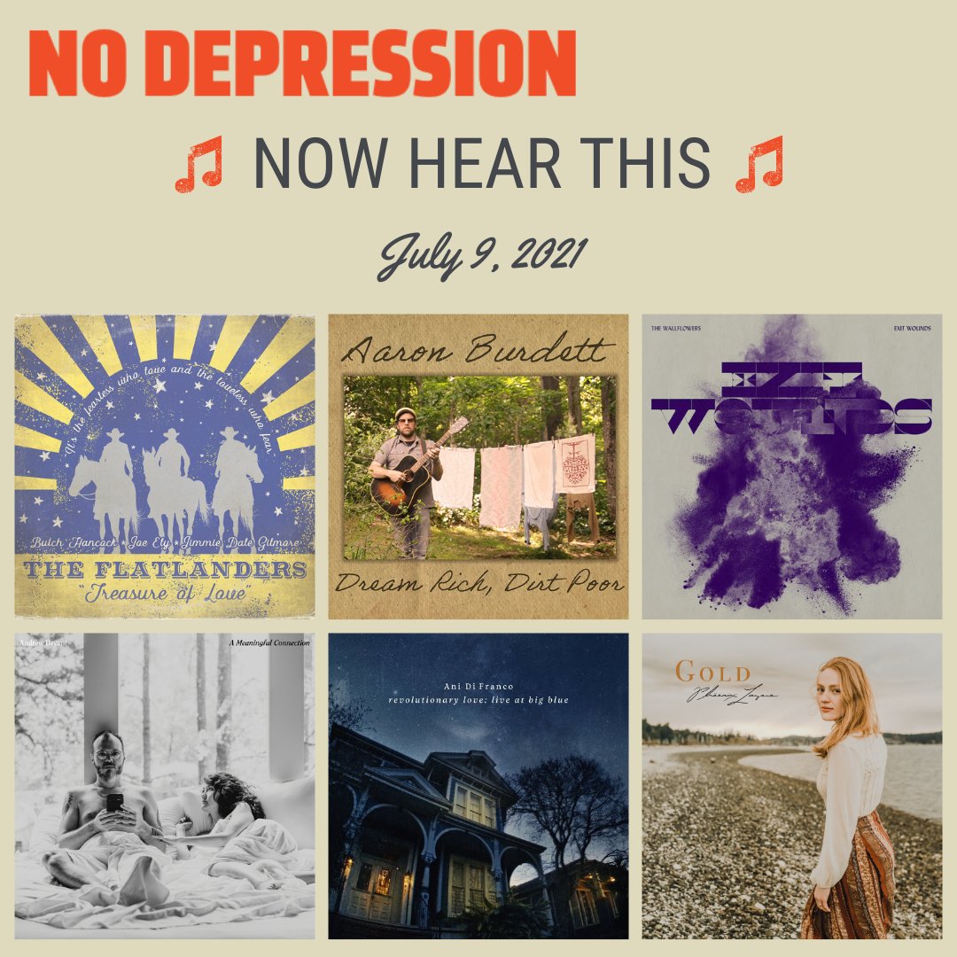nodepression's tweet photo. Heck yeah, it's #NewMusicFriday!
Get your ears around new tunes from #TheFlatlanders, @Aaron_Burdett, @TheWallflowers, @MagnoliaState, @anidifranco and @PhoenixLazare today. https://t.co/8NUldrszYi
