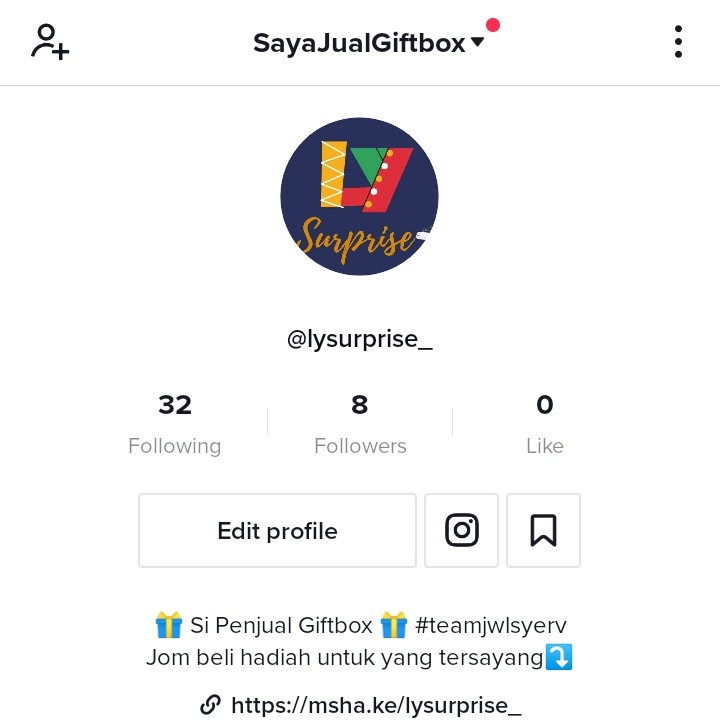 Hello guys! I dah ada tiktok. Jom la follow each other. Siapa yg ada tiktok boleh drop link nanti kite followback! 

On this acc I'll try my best untuk share tips dropship! Doakan saya otak cair pikir content yaa hehe ❤️❤️ 

Follow me here! ⤵️
vt.tiktok.com/ZGJkC6BAk/