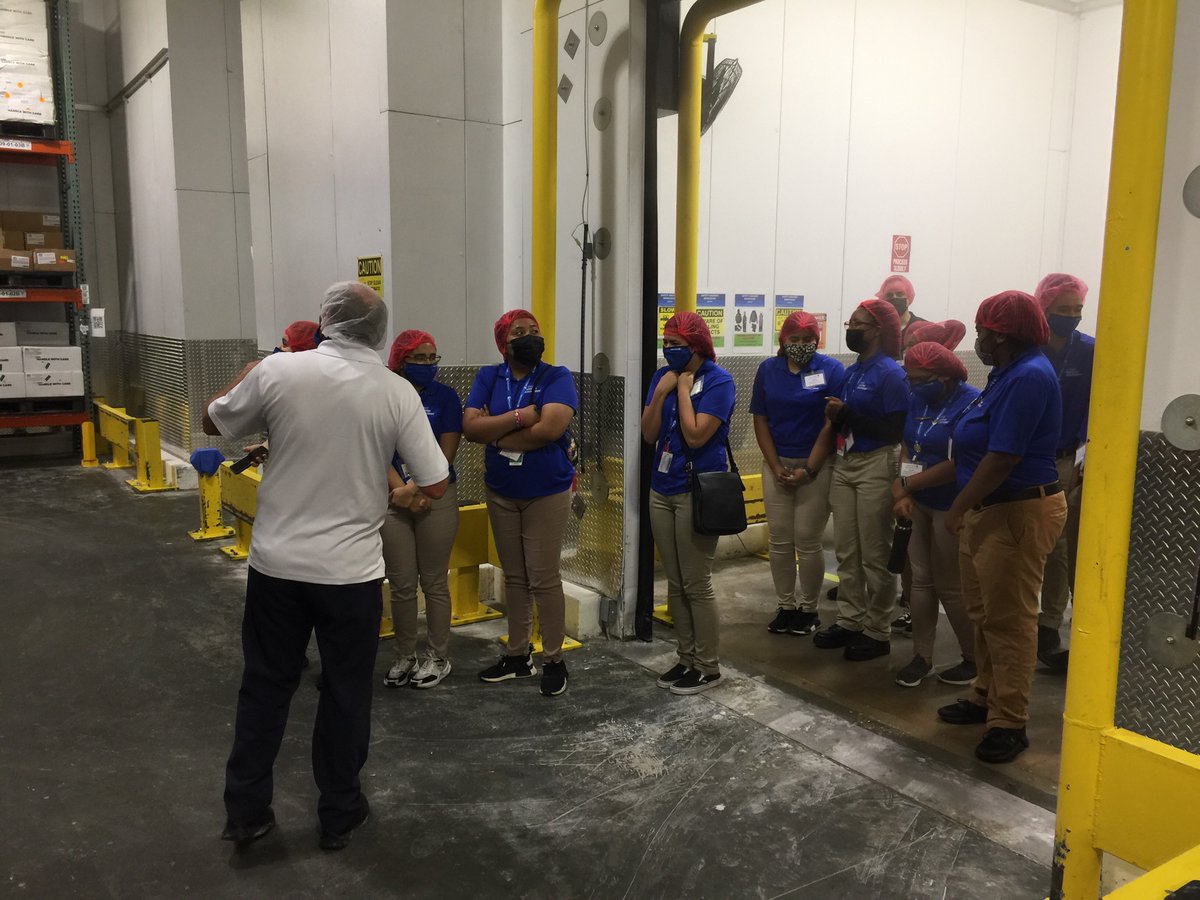 United Summer Associates getting a tour of the Catering Facility and processes by Catering Supv Gary Tomasino. #beingunited #unitedsummerassociates