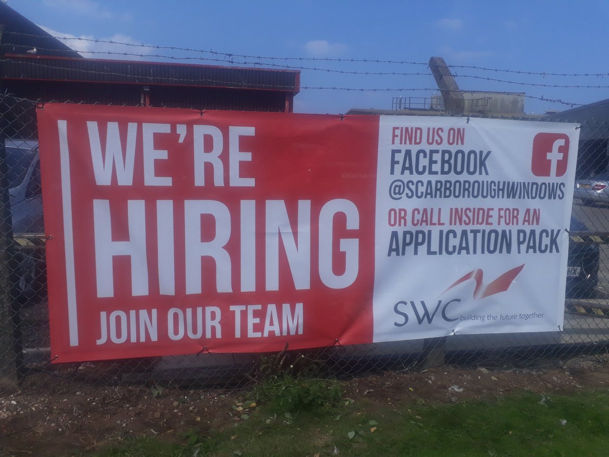 CWiddowfield_61's tweet photo. I don't normally mix my work with this twitter account but I can't pass up an opportunity to promote vacancies. #SWCTradeFrames #SWC #UPVC #Windows #Scarborough #Jobs #BuildingTheFutureTogether #Recruiting https://t.co/FNr5hkej9F
