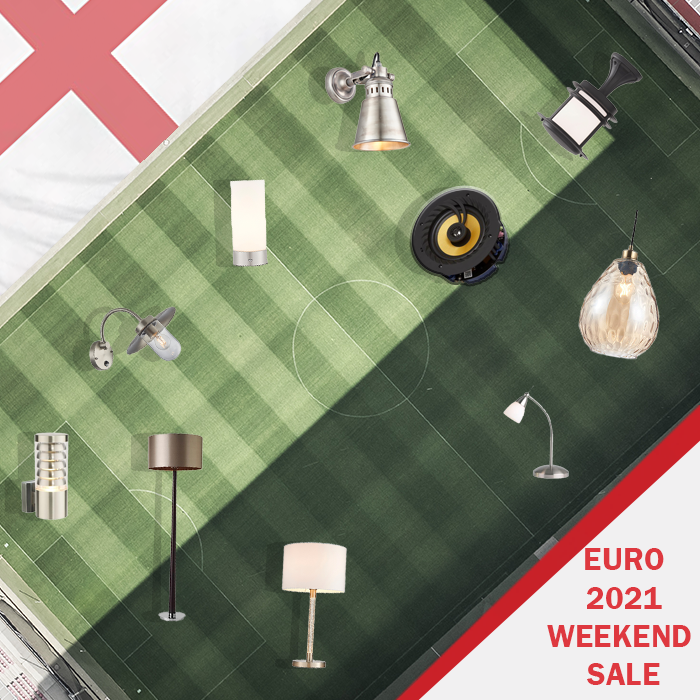 DTSONLINE1's tweet photo. To KICK OFF the UEFA Euro Final this weekend we're letting our Sale section PLAY ON.
With even more items being added to our clearance range you're sure to score a bargain! 
Select “Sale!” at the top of our website to browse the new range. 
#clearance #homelighting #sale https://t.co/CuW6UHqoNw