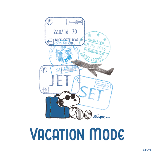 Snoopy's tweet photo. Packed and ready ✈️  What's your dream vacation? https://t.co/wekV7HtXYn