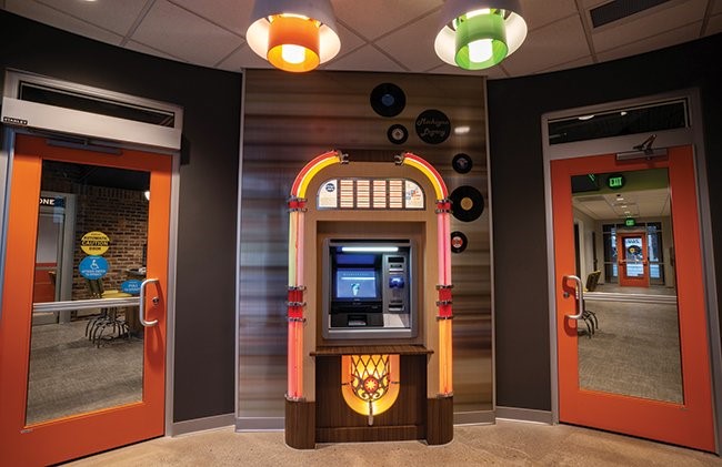 TMSDesignINC's tweet image. One of the coolest ATM surrounds you will ever see! If you can imagine it, TMS Design can create it. #ATMsurround #ATM #TMSDesign #RetroATM