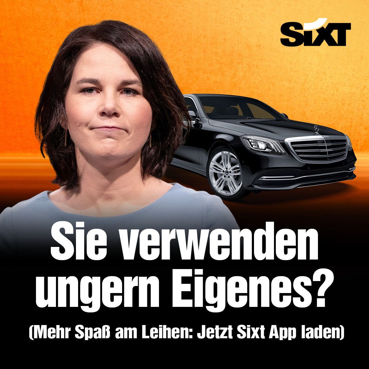 Günstig mieten, sharen oder abonnieren – natürlich nur beim Original: SIXT. 😉 

#SIXT #Baerbock #Plagiat