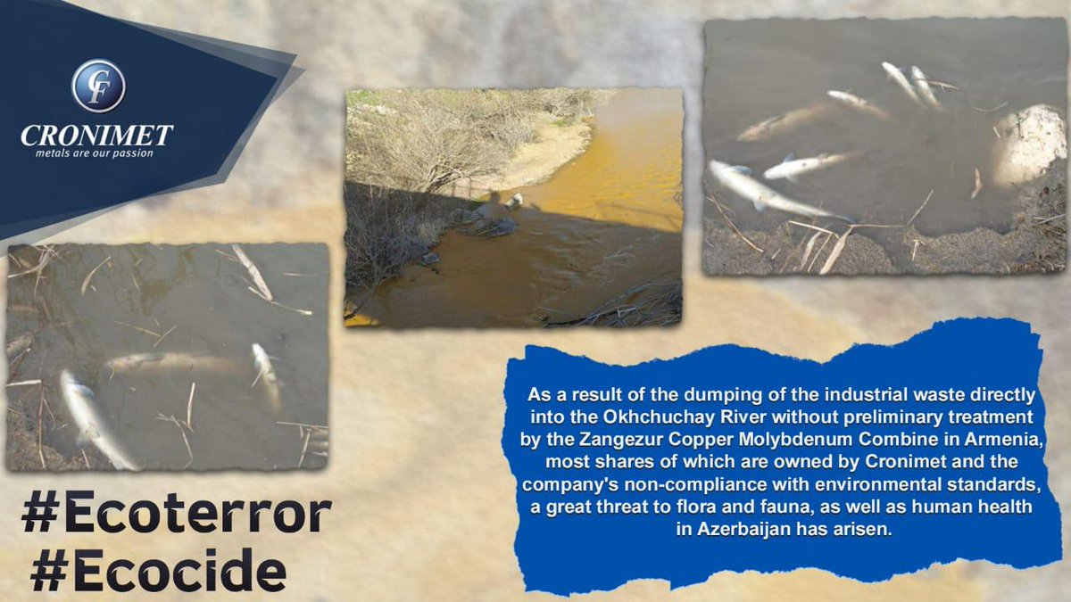 Feride12524183's tweet photo. https://t.co/T35oIIpjg8 #Ecoterror #Ecocide @UNEP @Greenpeace @NatGeo @UN @UNDP @GerAmb_Baku @RFERL @bmu @CSU @CDU @Die_Gruenen @spdde @GermanyDiplo @GERinArmenia @HealthPollution @gggi_hq @EUEnvironment @UNEP @IPCC_CH @PEMSEA @ESG_Project https://t.co/Sl2XA8KYCG