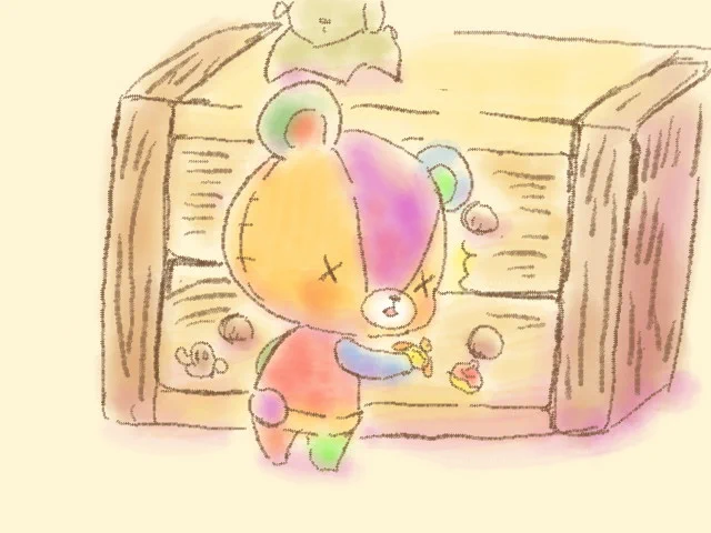 ( ^▽^)…パッチくん? 