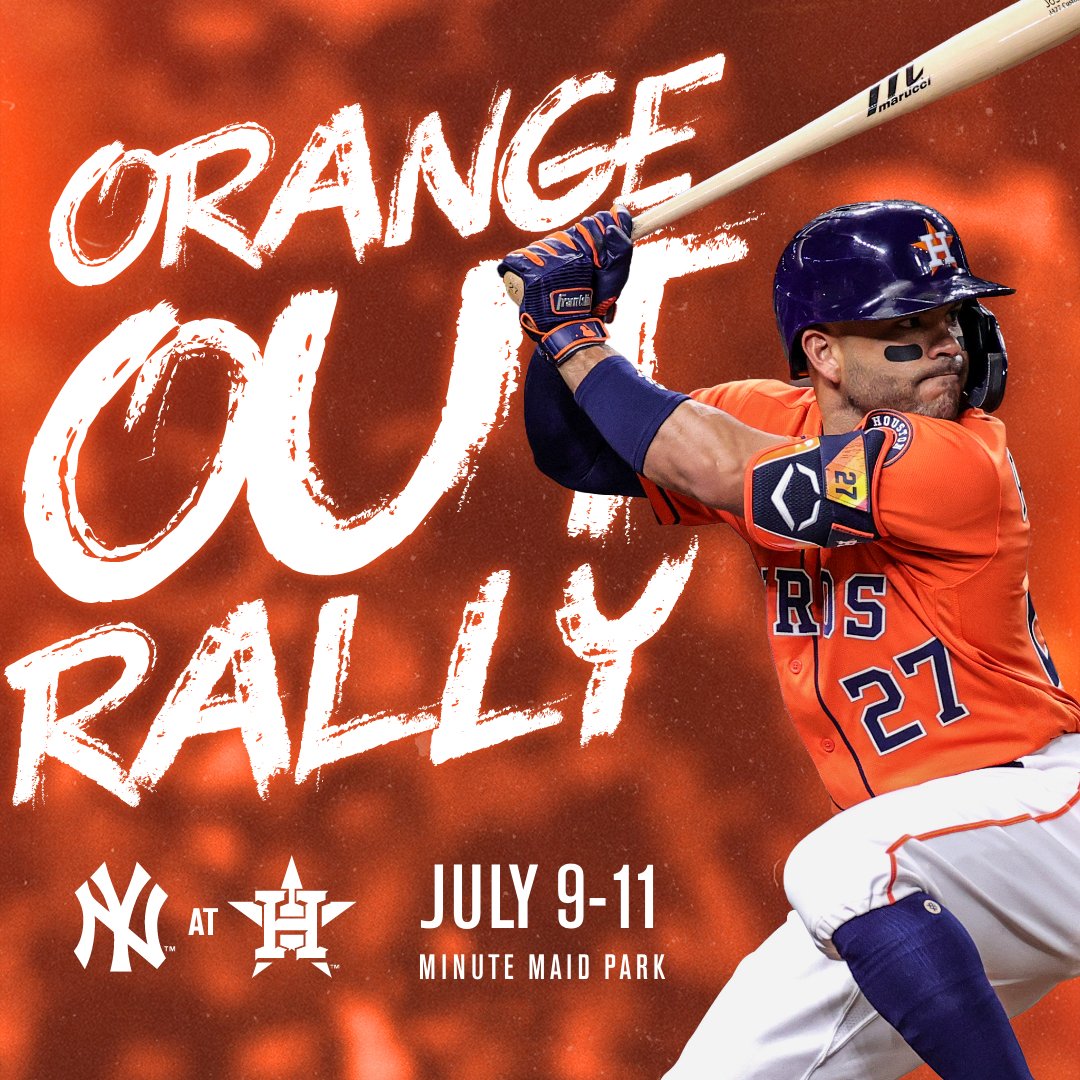 Houston Astros on X: Wear orange, be loud! 🤘 🎟:    / X