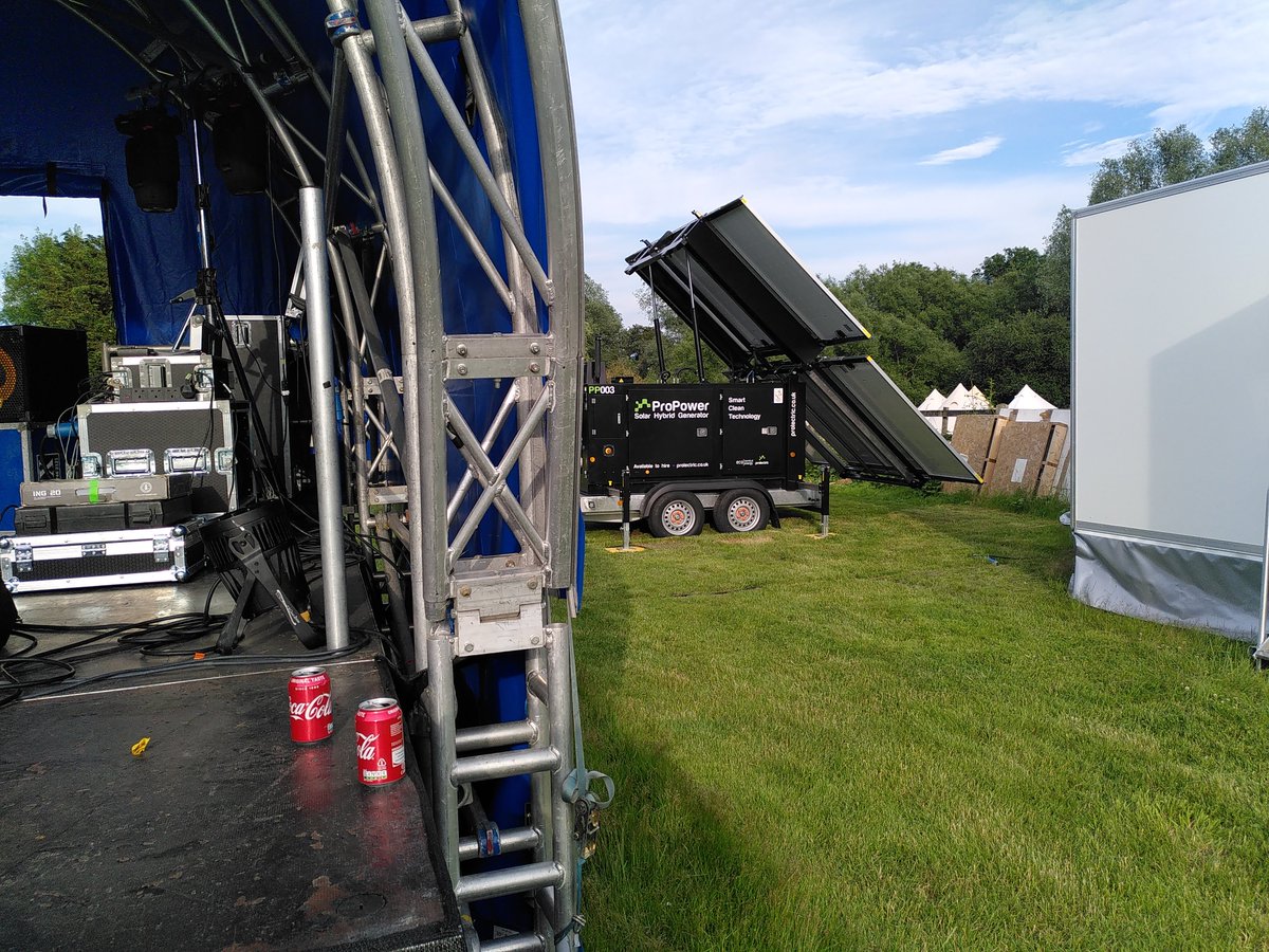 Live Audio Production provided a Solar-Hybrid Generator for our first major event of the year - an Outdoor Festival Style wedding. Kept the party going late into the night with no CO2 emmissions.

#sustainableevent #solarpower #eventprofs #dbaudio #liveaudioproduction #festivals