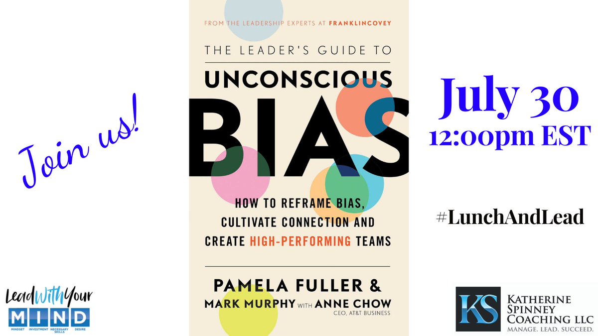 KSCLeadership's tweet photo. Join our next session on July 30 at 12:00pm EST https://t.co/6qCAvfbtzG
#lunchandlead #leadwithyourmind #leadershipbookgroup https://t.co/yepTiTBW8C