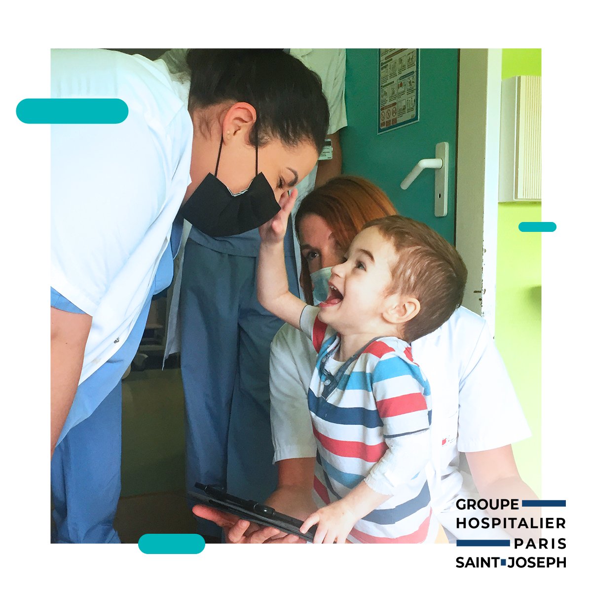 HParisStJoseph's tweet photo. À peine un mois après la #transplantation des 2 #poumons du petit garçon de 3 ans, l’enfant est sorti de l’@HMLannelongue👍
Il a retrouvé toute sa joie de vivre et il ne voulait plus quitter les équipes de l’hôpital ❤️
#GHPSJ #HopitalParisaintJoseph #Greffe #DondOrganes https://t.co/HHHo6RWPb6