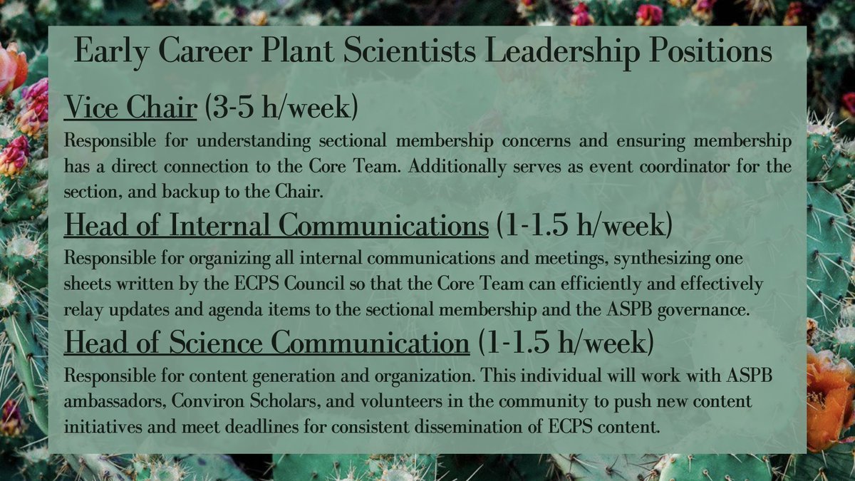 ASPB Early Career Plant Scientists Section tweet media