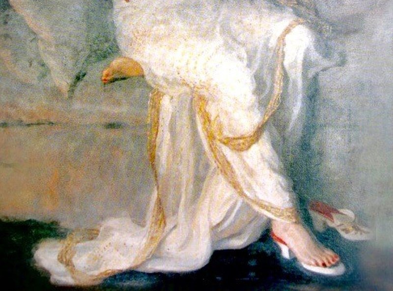 Arthistorian18's tweet photo. items of #clothing, #jewelry, #shoes and décor from leading brands such as #Cartier, Chaumet, #VanCleef &amp; #Arpels, Boucheron and Ostertag. For shoes, she chose Salvatore #Ferragamo!

-Philip Alexius de László, portrait of Maharani Indira Devi, 1928. 
📸courtesy: @ChristiesInc
3/3 https://t.co/fXbmSdrmzv