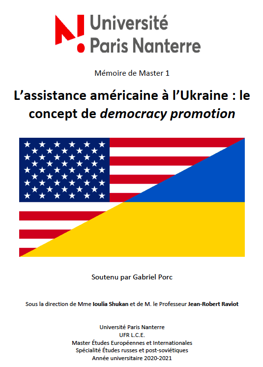 Clap de fin pour ce travail de recherche passionnant. Un grand merci à Jean-Robert Raviot et @ishukan pour leur accompagnement ! De belles perspectives de travail futur sur cette question de la U.S. foreign assistance en Ukraine