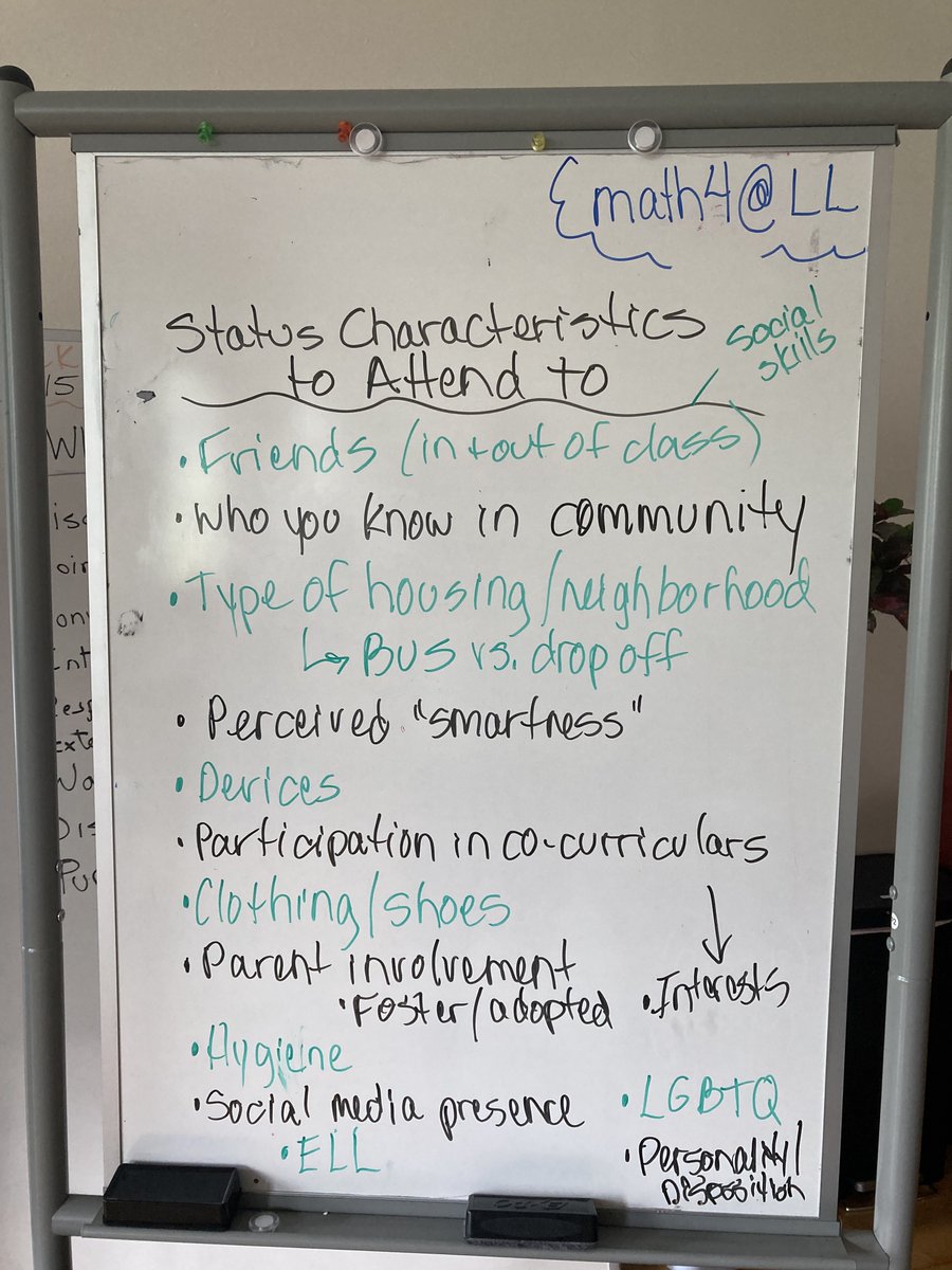 AllLearnersMath's tweet photo. Discussing potential biases we may have as teachers and how to become aware of them so we can DO something about them.  #ALNMSInstitute #MathandEquity #Math4All #Math https://t.co/nCsVqGAkaA