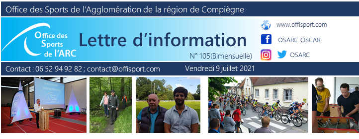 offisport's tweet photo. Un retour sur notre AG, la phase finale du tournoi de baby-foot, des infos, des photos, un zoom sur l'Arval et l'agenda. C'est le joli menu de la lettre d'info de l'#OSARC n°105 à découvrir ➡️https://t.co/32TXdmd5CE https://t.co/hOBDQKUnO4