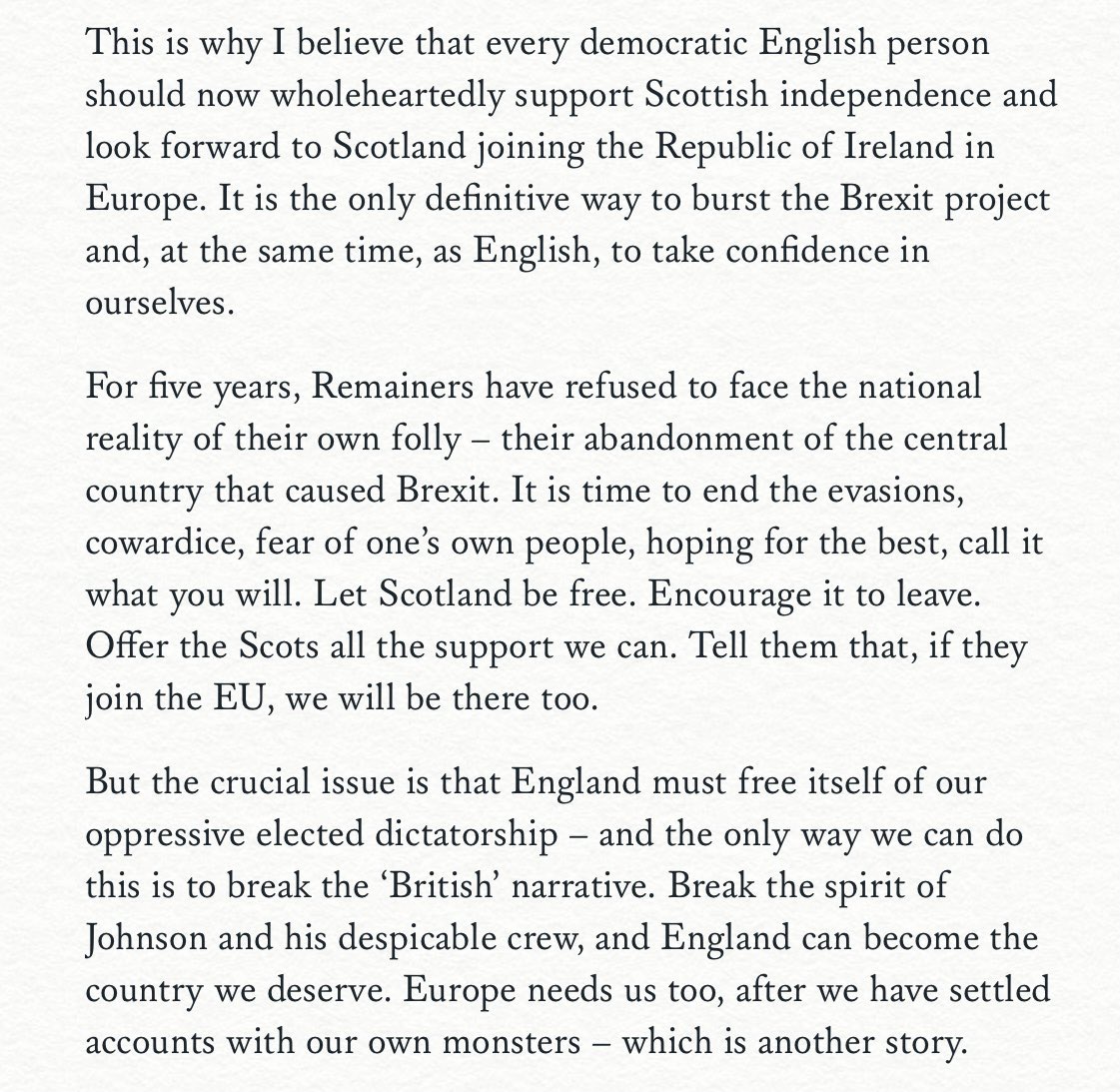 Billy Bragg there. Hard to disagree.