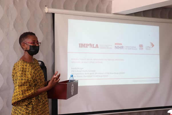 On May 24th 2021 IMPALA PhD candidate <a href="/MungaiBrenda/">Brenda Mungai</a> presented her work at the Kenya National TB, Leprosy and Lung disease program annual report writing workshop, read more about Brenda’s work and this important session here  lstmed.ac.uk/news-events/bl…