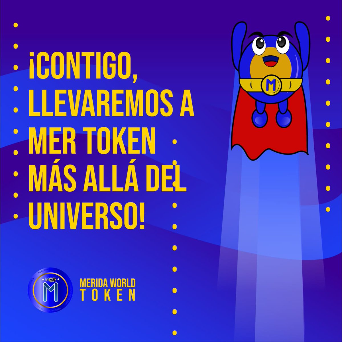 meridaworld's tweet photo. Buenos días 🤓 que hoy sea un día lleno de logros y mucho éxito 🚀🛸
#meridaworldtoken #Criptomonedas #criptopoder https://t.co/Gsbv79i2uG