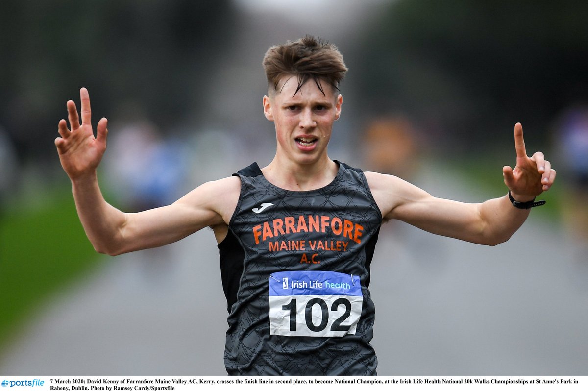 irishathletics's tweet image. And it’s silver for David Kenny at the European U23 Championships!🥈

Kenny makes history winning the first ever race waking medal for Ireland in the European U23 Championships 🇮🇪🍀

Finishing time was 1:21:13 which is a big PB for Kenny!