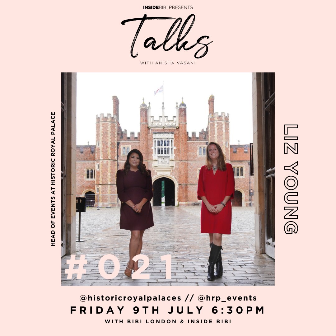 Inside BIBI (@insidebibi) on Twitter photo Excited to announce episode 21 of Talks this evening at 6:30pm! <a href="/anisha_vasani/">anishavasanicreates</a> is joined by our lovely guest Liz Young - Head of Events at Historic Royal Palaces! (<a href="/hrp_events/">HRP Events</a>/@histroicroyalpalaces) - For all those brides looking for a proper Royal Romance this is one to watch! Excited to announce episode 21 of Talks this evening at 6:30pm! <a href="/anisha_vasani/">anishavasanicreates</a> is joined by our lovely guest Liz Young - Head of Events at Historic Royal Palaces! (<a href="/hrp_events/">HRP Events</a>/@histroicroyalpalaces) - For all those brides looking for a proper Royal Romance this is one to watch!