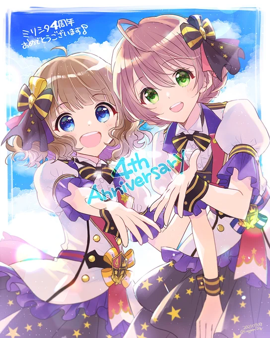 遅ればせながら祝🎉ミリシタ4周年❤️
5年目も楽しむぞ～! 