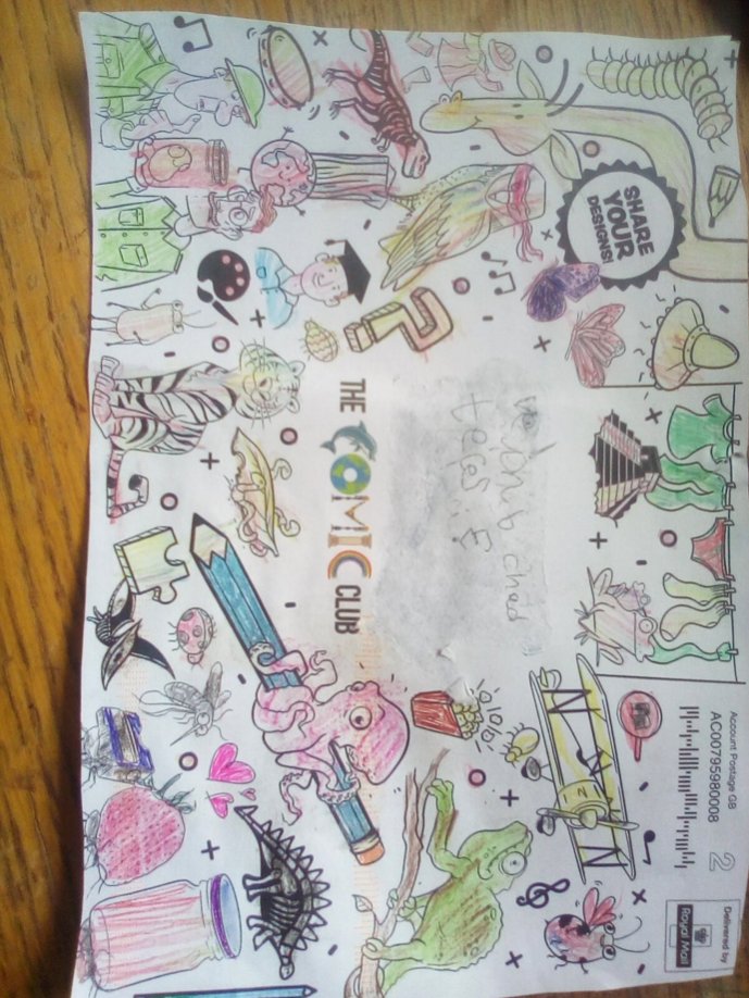 We have a Comic Club mini envelope winner! Congratulations <a href="/lisa_alderman/">lisa alderman</a> on Twitter! We loved your design!

Please DM us to claim your Childrens Magazine pack.  

#Competition #giveaway #childrenscomics #childrensart #thecomicclub #childrensmagazines #learningathome