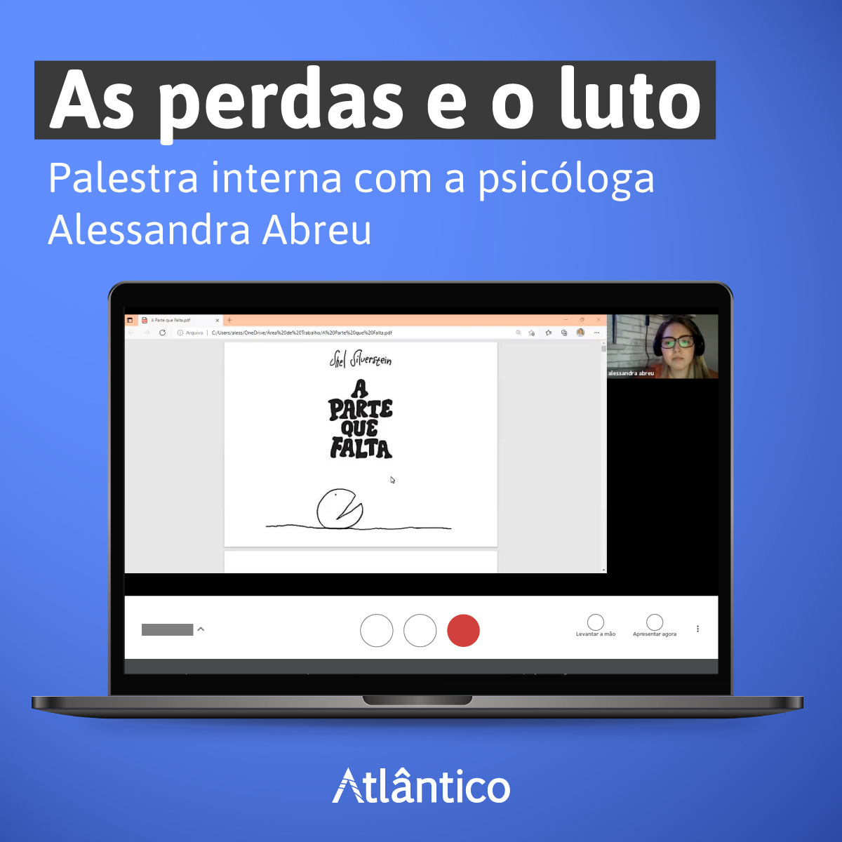 Cuidar dos nossos colaboradores é um gesto diário por aqui. Ontem (08/06) tivemos um encontro bem especial abordando o tema “As perdas e o luto” que contou com a participação online de mais de 100 Atlantes.

#TeamAtlantes #InstitutoAtlântico #SaudeMental #psicologia #gptw