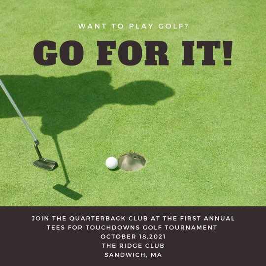 We are very excited about our first annual golf tournament kicking off this fall!!! <a href="/barnstable_club/">Barnstable Quarterback Club</a> 🏈⛳️🏌️‍♀️🏌️‍♂️🏌🏾