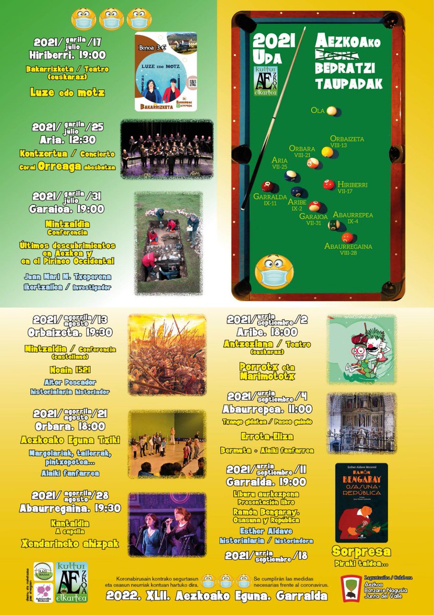 Aurten berriz ere ezingo gara Aezkoako Egunean elkartu baina berezia izango da!!! / Este año tampoco podremos juntarnos en el Aezkoako Eguna pero será especial!! #aezkoa #aezkoakoeguna #elkartasuna #bailara # herria
