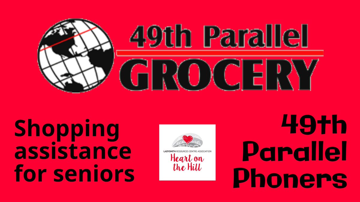 Know someone who can't get out? Volunteers take grocery orders over the phone once a week every Wednesday for seniors and shut-in’s. The volunteer takes the list and selects the items ordered. The Store delivers the items and collects the money owing.

Call 250-245-3079 for info!