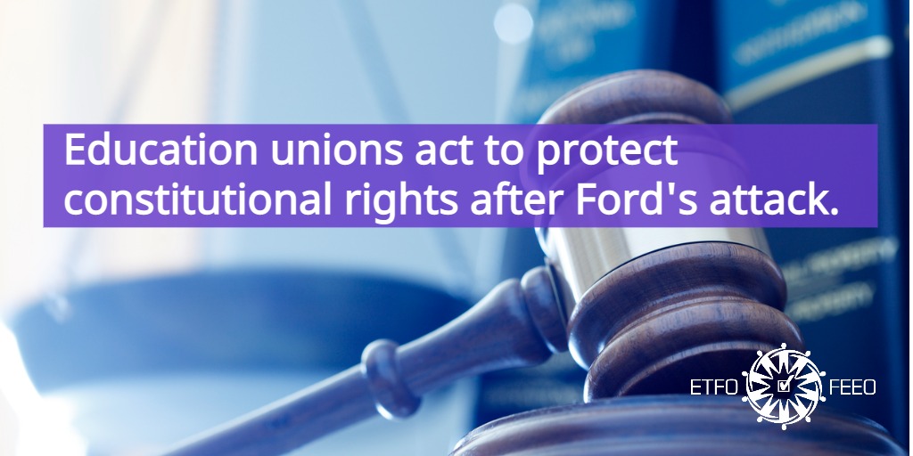 Elementary Educators (@etfoeducators) on Twitter photo BREAKING: ETFO, <a href="/OECTAProv/">Catholic Teachers</a> and <a href="/osstf/">OSSTF Communications</a> are individually filing new Charter challenges against the Ford government's attack on democracy. This is about protecting basic democratic rights. Read the joint statement shar.es/aWo0Hp #onpoli #canlab #onted BREAKING: ETFO, <a href="/OECTAProv/">Catholic Teachers</a> and <a href="/osstf/">OSSTF Communications</a> are individually filing new Charter challenges against the Ford government's attack on democracy. This is about protecting basic democratic rights. Read the joint statement shar.es/aWo0Hp #onpoli #canlab #onted