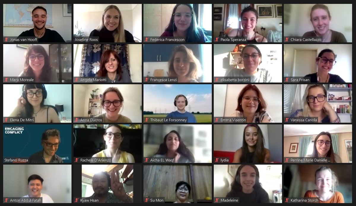 Twai_Torino's tweet photo. 35 participants, representing 9 nationalities, coming from 23 different institutions and universities. Thanks to our fantastic class! 

And here it is, the conclusion of the 10th edition of the Engaging Conflict Summer School. Many more will come 🔜

#EngagingConflict https://t.co/8idMa5J8bG