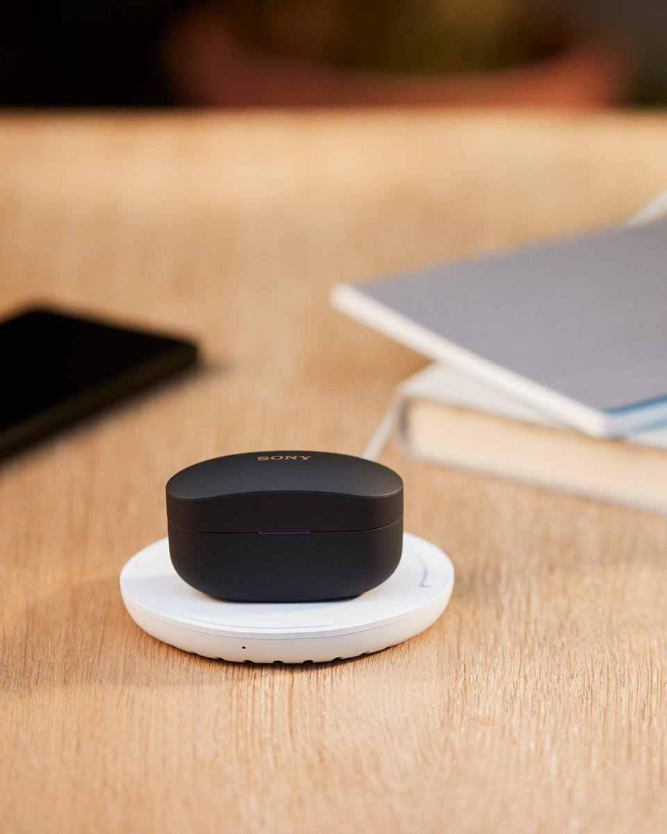 SonyElectronics's tweet photo. Advanced headphones in a compact case, with wireless charging. Upgrade your listening with the WF-1000XM4 truly wireless headphones. https://t.co/AgMe0u8umx https://t.co/fpIxsQaijH