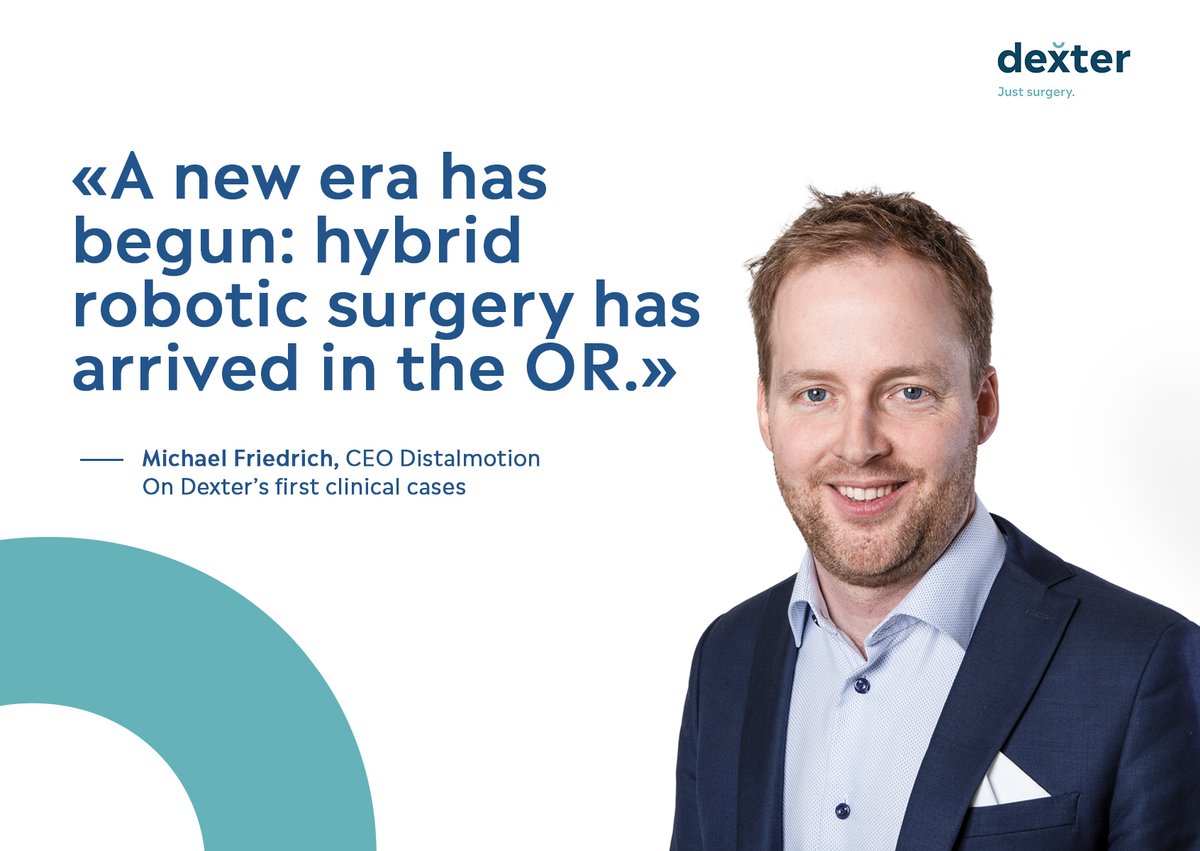 Distalmotion's tweet photo. Once a concept, now a reality: hybrid robotic surgery with Dexter will give all patients in gynecology, urology and general surgery access to the benefits of robotic aid.
Here's how: https://t.co/LGSNTCY1vN
#ThisIsDexter #WeAreDistalmotion #JustSurgery https://t.co/l5rEw2nX6g