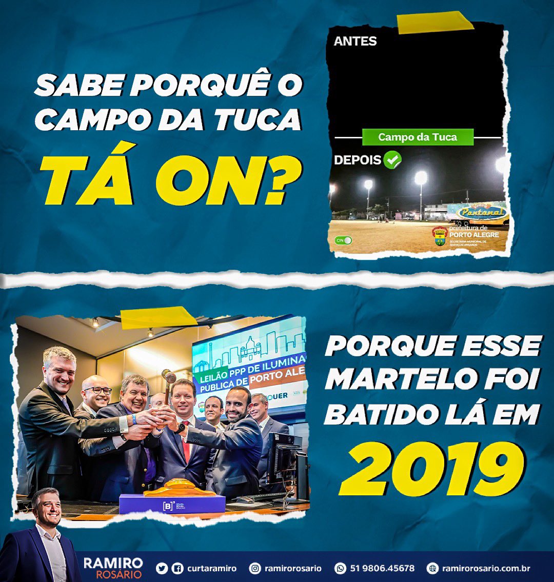 Sempre que o governo Melo anunciar que algum lugar recebeu uma iluminação melhor, lembre que isso só está acontecendo porque nossa gestão fez a 1ª PPP da história de Porto Alegre.