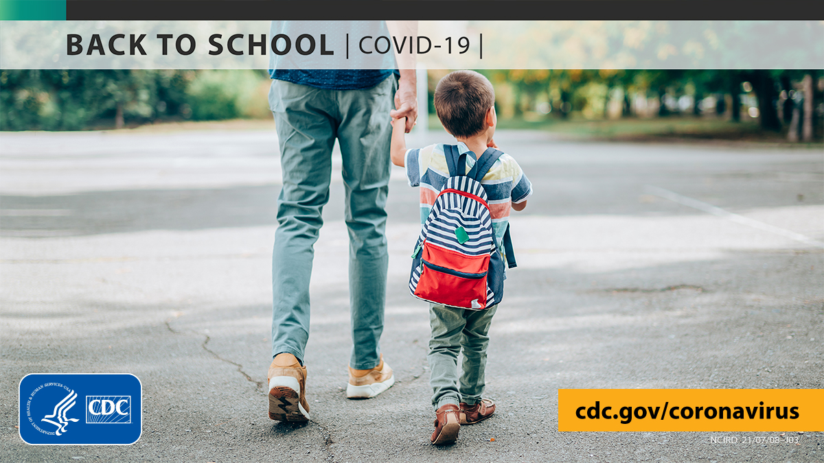 Parents: Prevent #COVID19 from spreading at school. Get kids 12+ fully vaccinated before school begins. In areas where COVID-19 is spreading, kids who are not fully vaccinated should #WearAMask indoors, on the school bus, and in crowded outdoor settings. bit.ly/3httJQZ