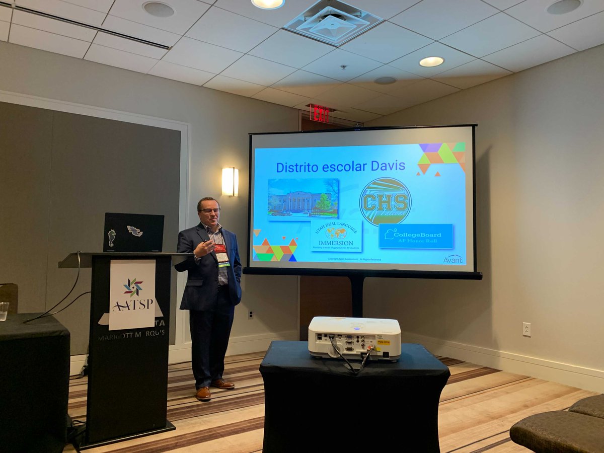 Our own Roger Burt is in session at <a href="/AATSPglobal/">AATSP</a>  If you haven't yet, be sure to stop by Booth #400 in the Exhibit Hall afterwards to say ¡hola! #AATSP21 #education #LanguageLearning