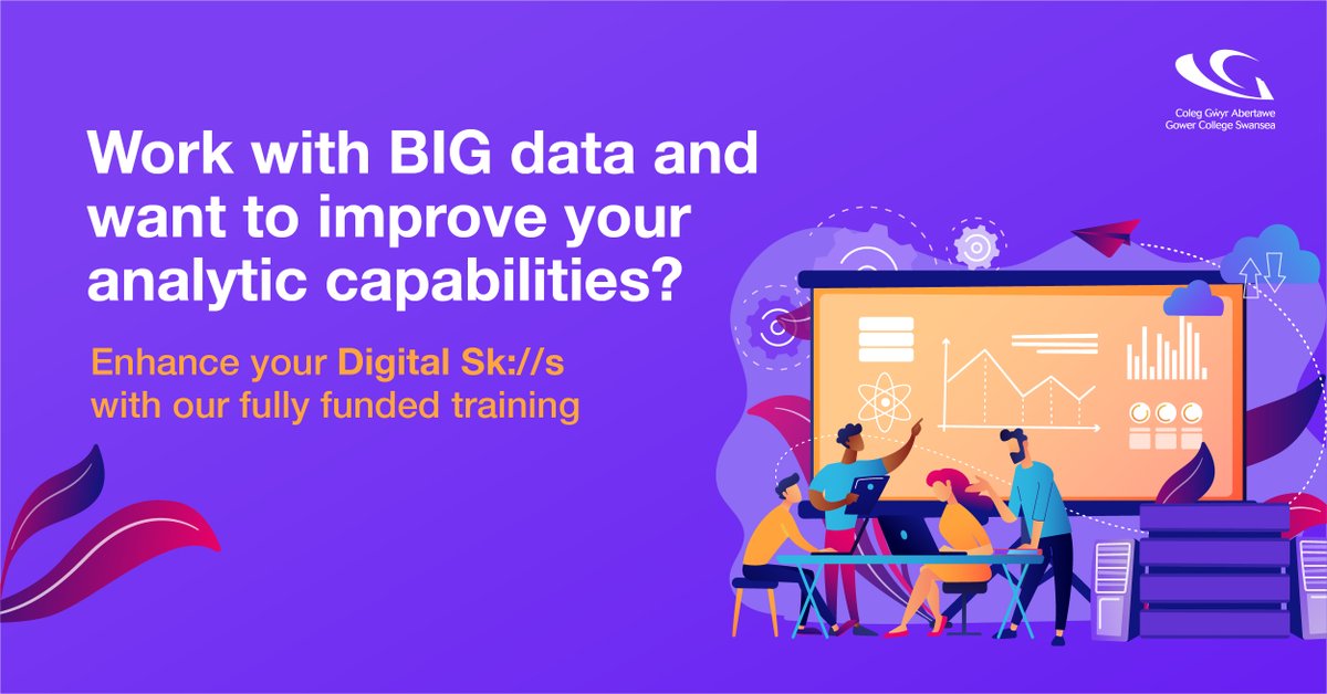 GowerCollegeSwa's tweet photo. Find out about our Data Analytics qualification. Upskill existing staff or recruit new talent with our fully funded training. https://t.co/hITNkQJ63u
#DigitalSkills #UpskillDigitally https://t.co/pE2dnxFziZ