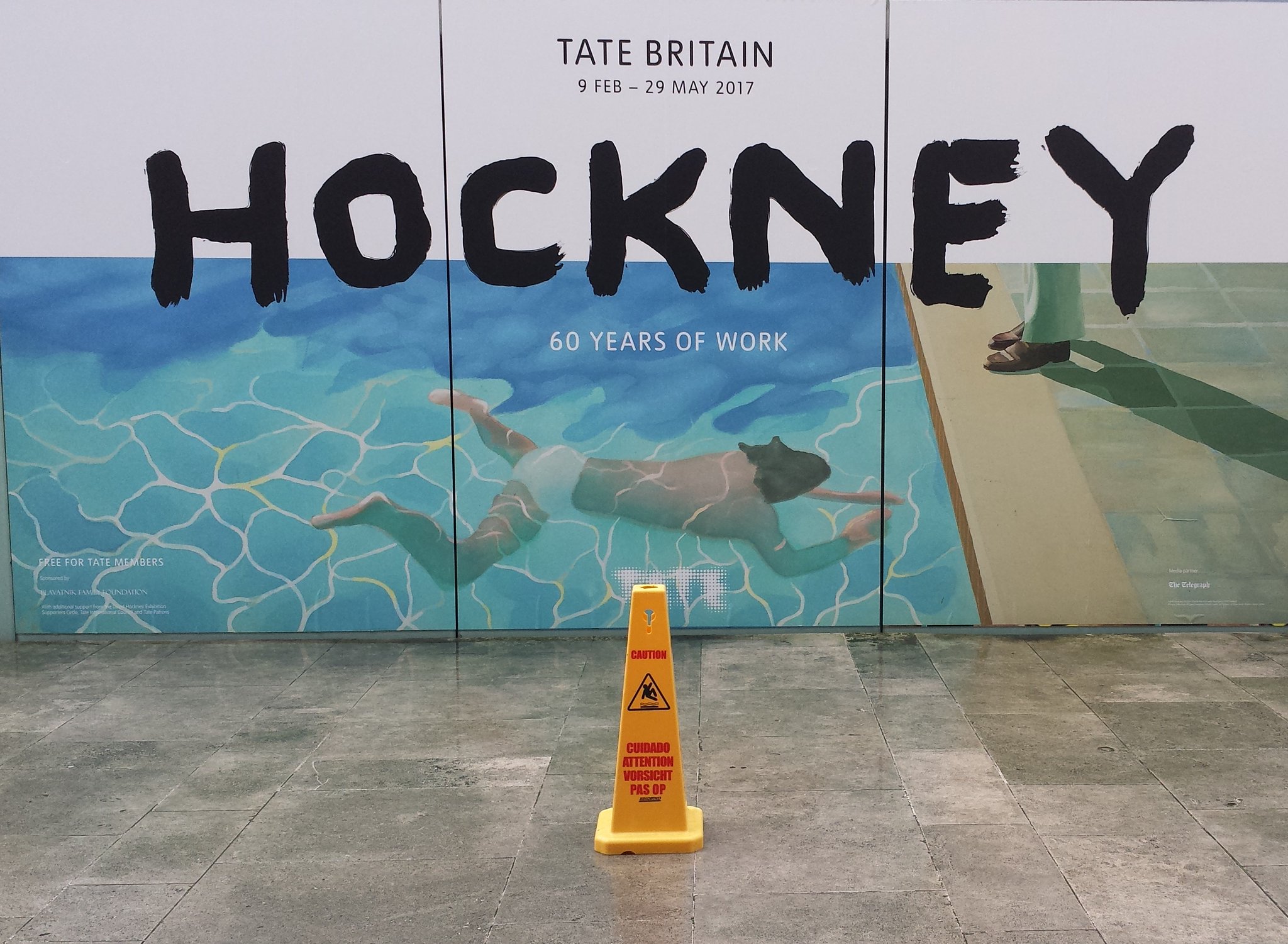 Happy Birthday, David Hockney born in 1937.
No running round the pool. 