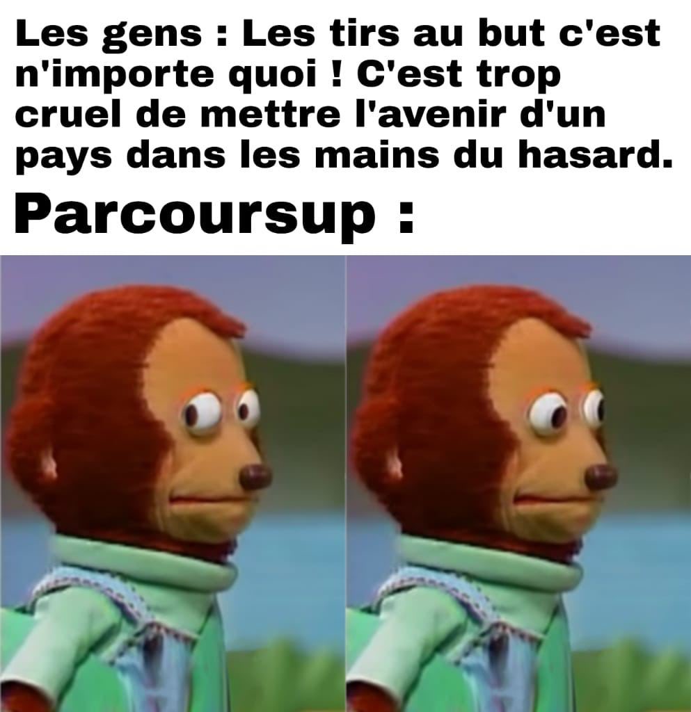 PrudhommeLoic's tweet image. La légende #Parcoursup, censée être le système parfait de la méritocratie à la sauce compétitivité-employabilité se révèle en fait être seulement une immense partie de poker menteur. Il s’agit uniquement d’un stratagème pour nous faire accepter le tri et l’arbitraire comme norme.