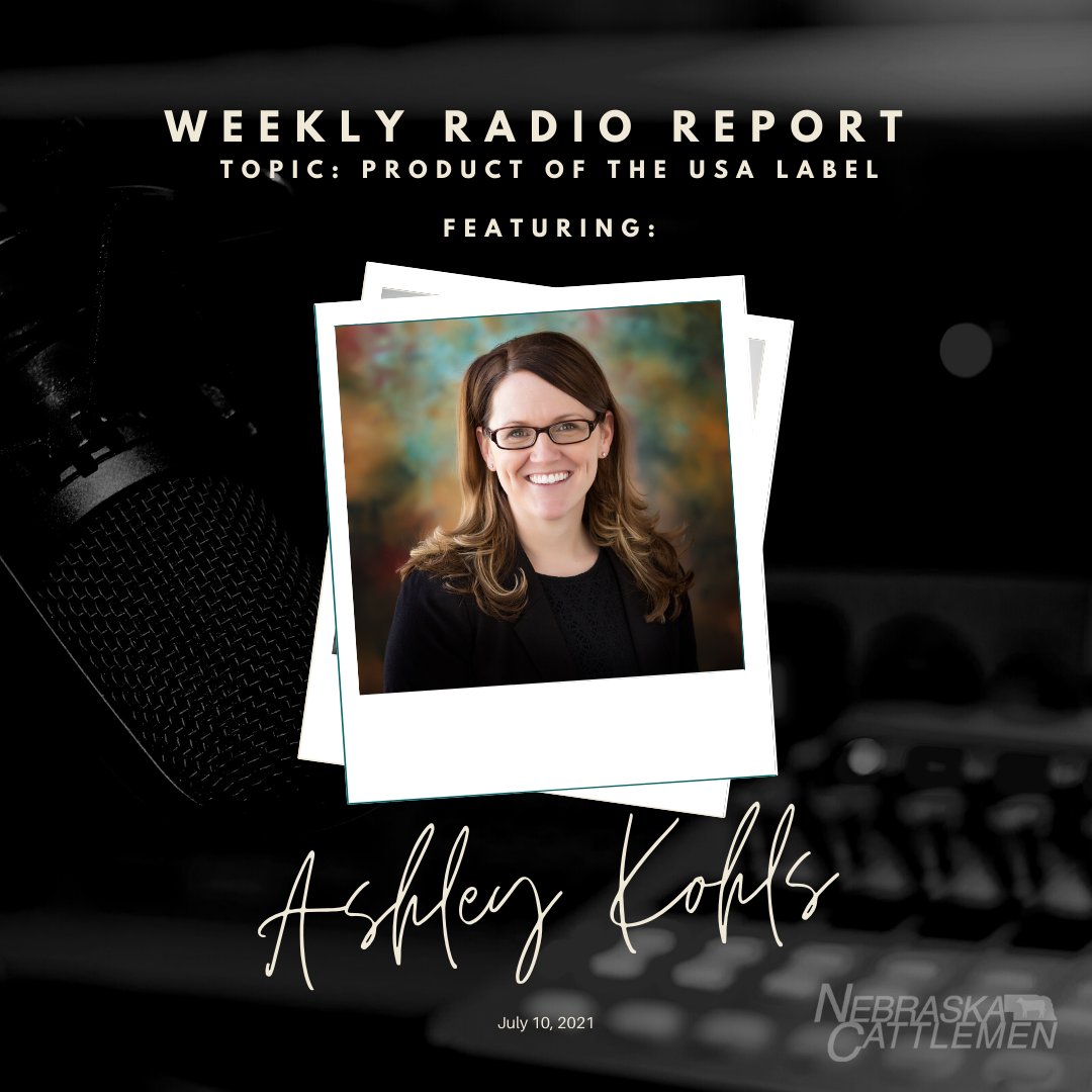 NECattlemen's tweet photo. Nebraska Cattlemen Vice President of Government Affairs Ashley Kohls brings us up to speed on the Product of USA label!
Listen Here: https://t.co/sHFqb4b4n3
#NCRadioReport #NCWeekendUpdate https://t.co/JKTnEsM4Ot