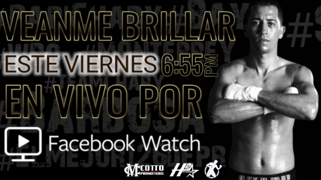 CottoPromotions's tweet photo. !! Está Noche !! Por #facebookwatch en la página Golden Boy Fight Night podrás ver el combate de Bryan "Chary" Chevalier
#Bayamon #Barbosa #TeamChary #BoxeoBoricua #ElMejor126dePR #DeBarbosaPalMundo #PapiChary #MiguelCottoPromotions #H2 #GoldenBoyBoxing https://t.co/Vwqh7lw7mi
