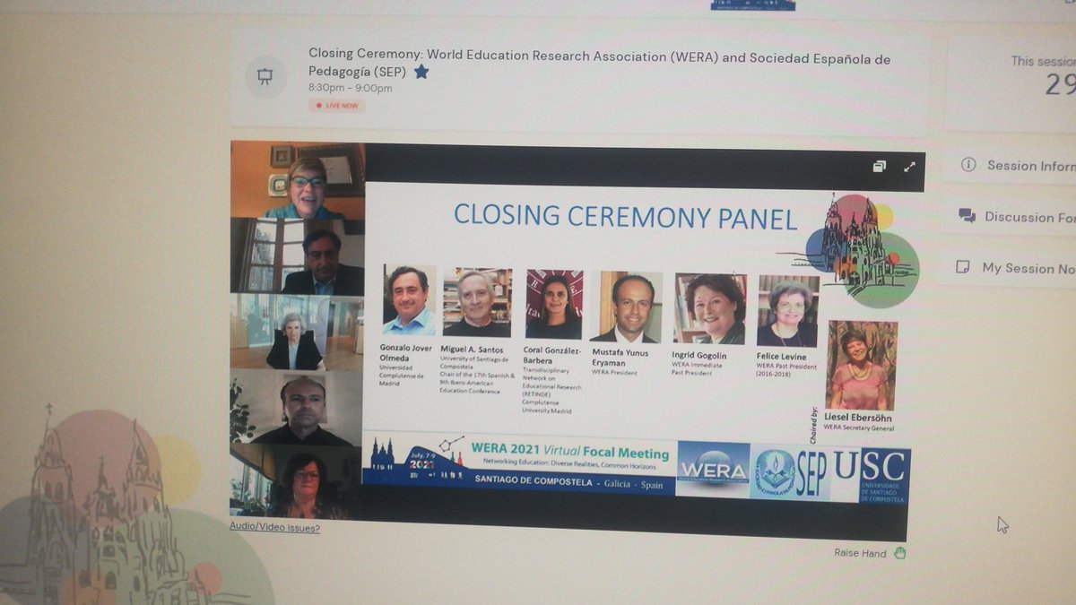 Join us for the closing ceremony. #SEP2021 #WERA2021