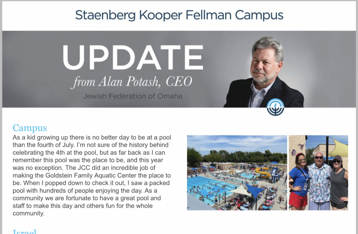 Update from Alan Potash - July 9, 2021 conta.cc/2SZ5b8T