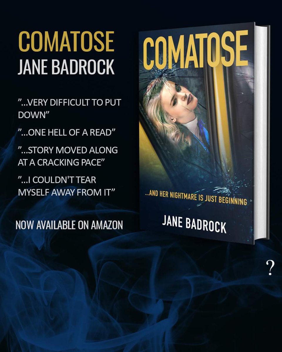 QuestionPress's tweet image. Author @janebadrock has also written Comatose which is available now! It's "one hell of a read" and "very difficult to put down". 

tinyurl.com/2b6y6xat
hyperurl.co/Comatose

#comatose #crime #twistsandturns